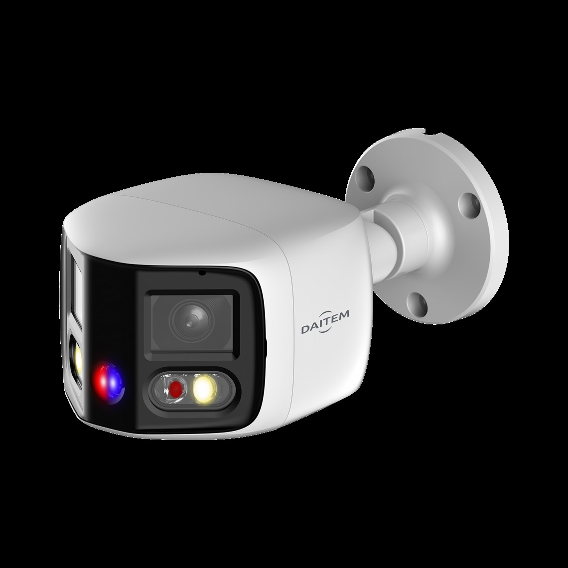 Alarme DAITEM Caméra duo panoramique 2×4 Mpx — TiOC sirène