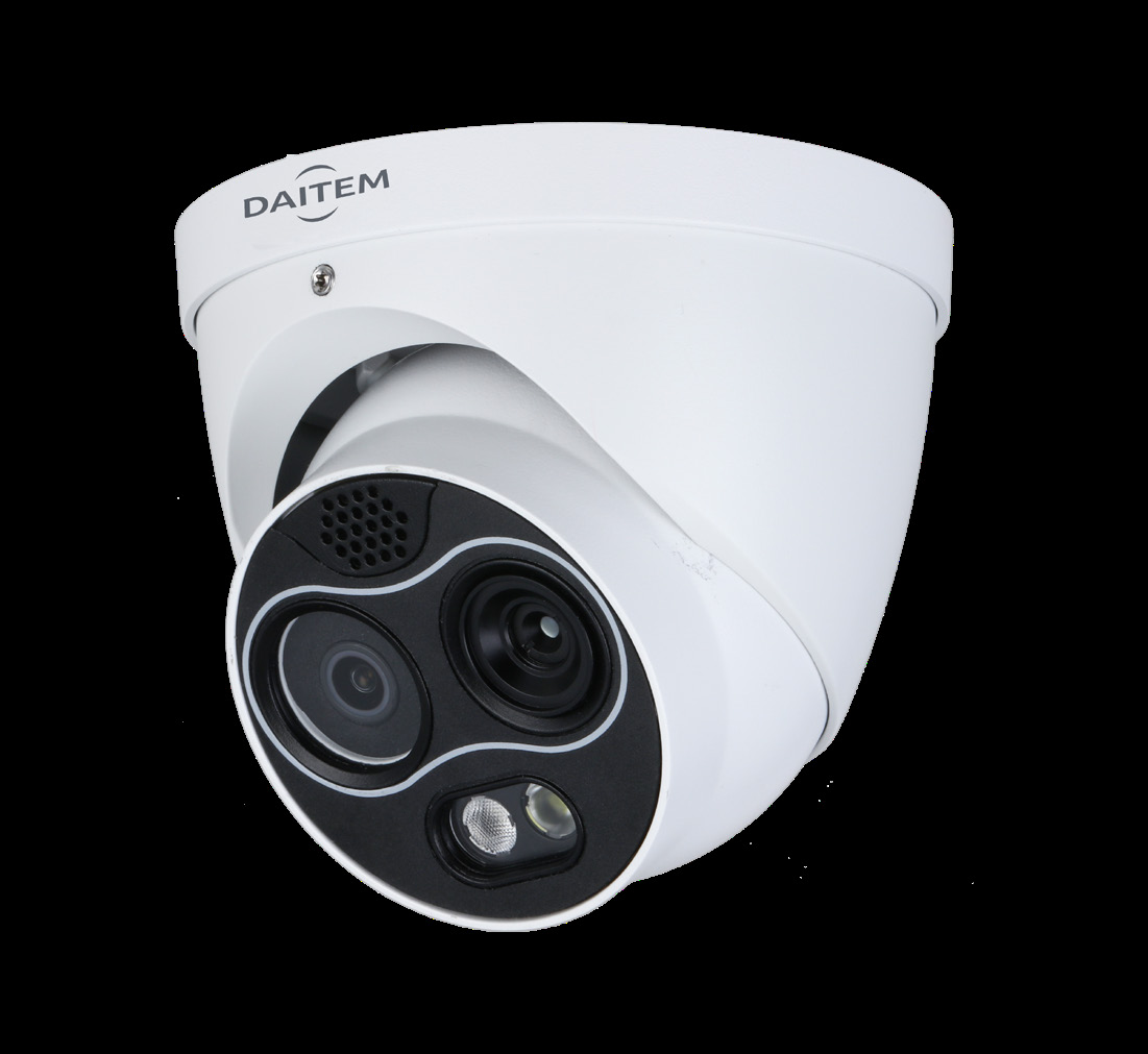 Alarme DAITEM Caméra thermique turret hybride — focale 3,5 mm