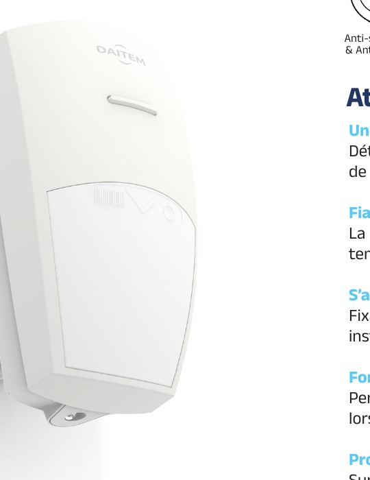 Alarme DAITEM Détecteur de mouvement compact couloir
