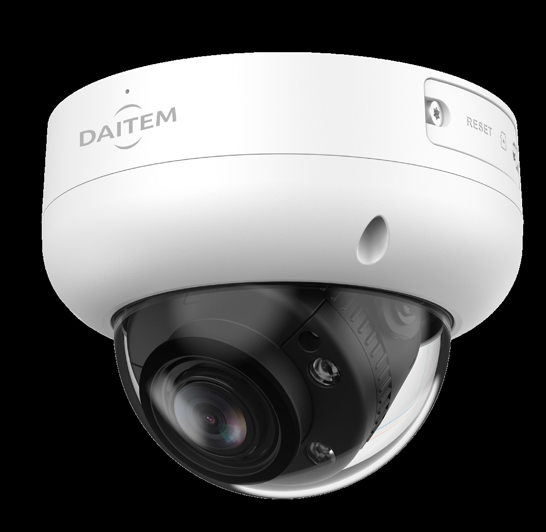 Alarme DAITEM Caméra dôme 4 Mpx varifocale IA